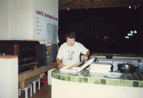 Pizzab&auml;cker in der FKK-Anlage OASIS