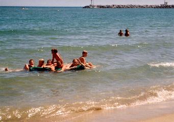 Mittelmeer vor der FKK-Anlage OASIS