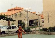 Tennisplatz der FKK Anlage OASIS